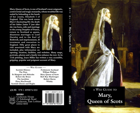 Wee Guide to Mary Queen of Scots is a popular wee book on Mary Queen of Scots, Scotland's most famous and tragic monarch, with her life and times, family tree, places to visit. 9781899874033. Goblinshead.
